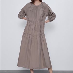 Zara Poplin Dress Size M